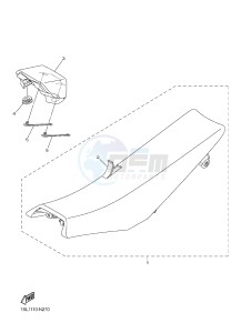 YZ450F (1SL1 1SL2 1SL3 1SL4) drawing SEAT