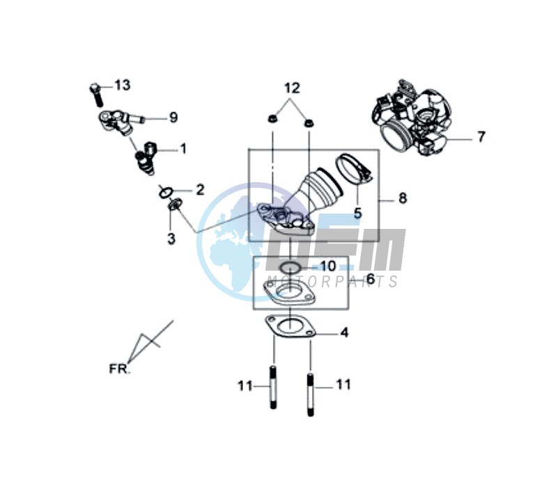 INLET / FUEL INJECTOR / THROTTLE VALVE BODY