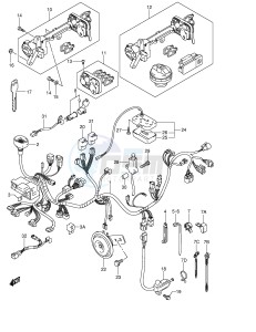 AN400 (E2) Burgman drawing WIRING HARNESS (MODEL K3 K4)