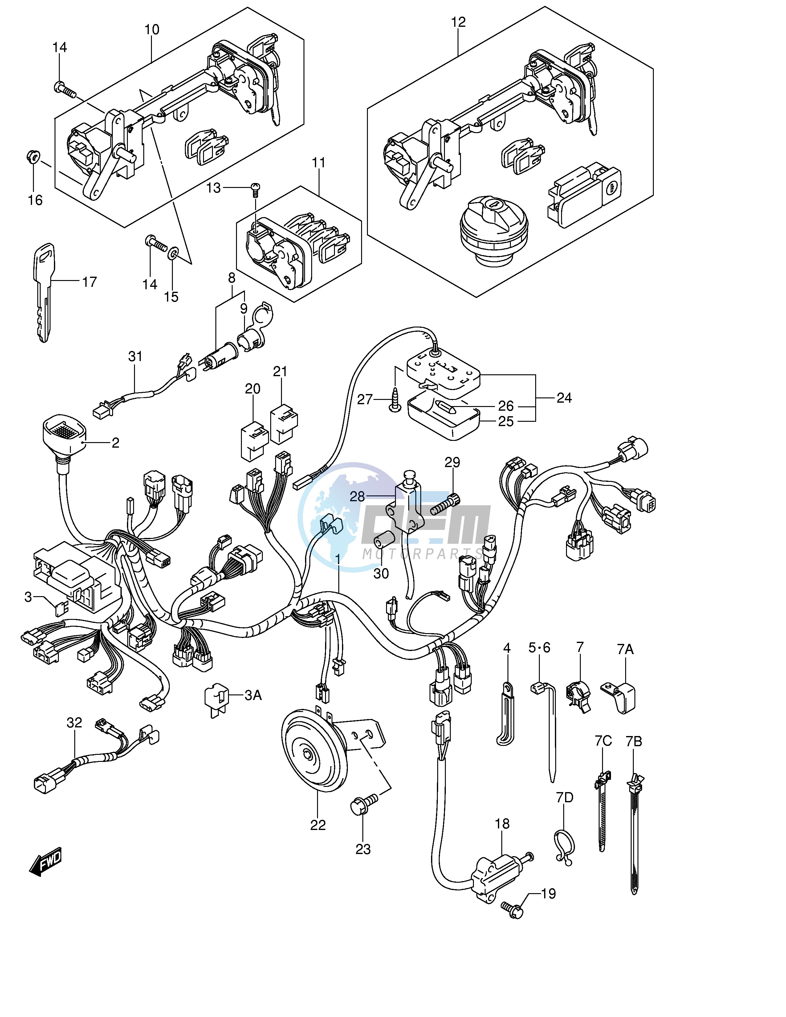 WIRING HARNESS (MODEL K3 K4)