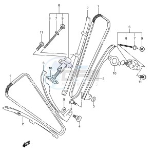 VL125 (E2) drawing CAM CHAIN