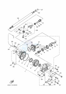 YXZ1000ET YXZ10YEXK (B5HA) drawing FRONT DIFFERENTIAL