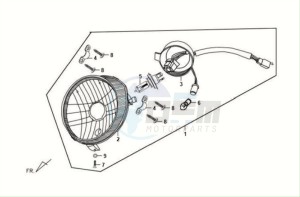 FIDDLE II 125S drawing HEADLAMP CPL