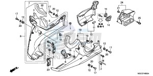 VFR1200FF VFR1200F UK - (E) drawing LOWER COWL