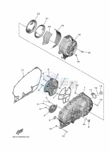 XP560D  (BBWE) drawing CRANKCASE COVER 1