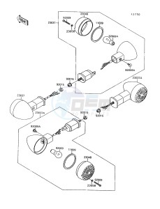 VN 1500 A [VULCAN 88] (A6-A9) [VULCAN 88] drawing TURN SIGNALS