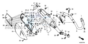 CRF250LAH CRF250LA ED drawing EXHAUST MUFFLER