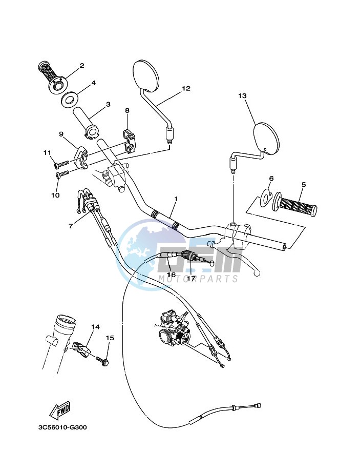 STEERING HANDLE & CABLE