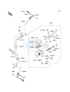 KL 650 E [KLR650] (E8F-E9F) E9F drawing FRONT MASTER CYLINDER