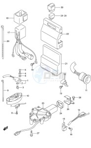 DF 250AP drawing PTT Switch/Engine Control Unit