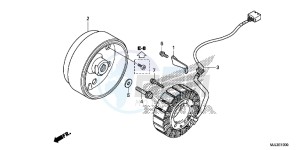 NC750XE NC750X Europe Direct - (ED) drawing GENERATOR