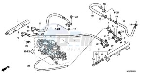 GL1800A BR - (BR) drawing THROTTLE BODY (TUBING)