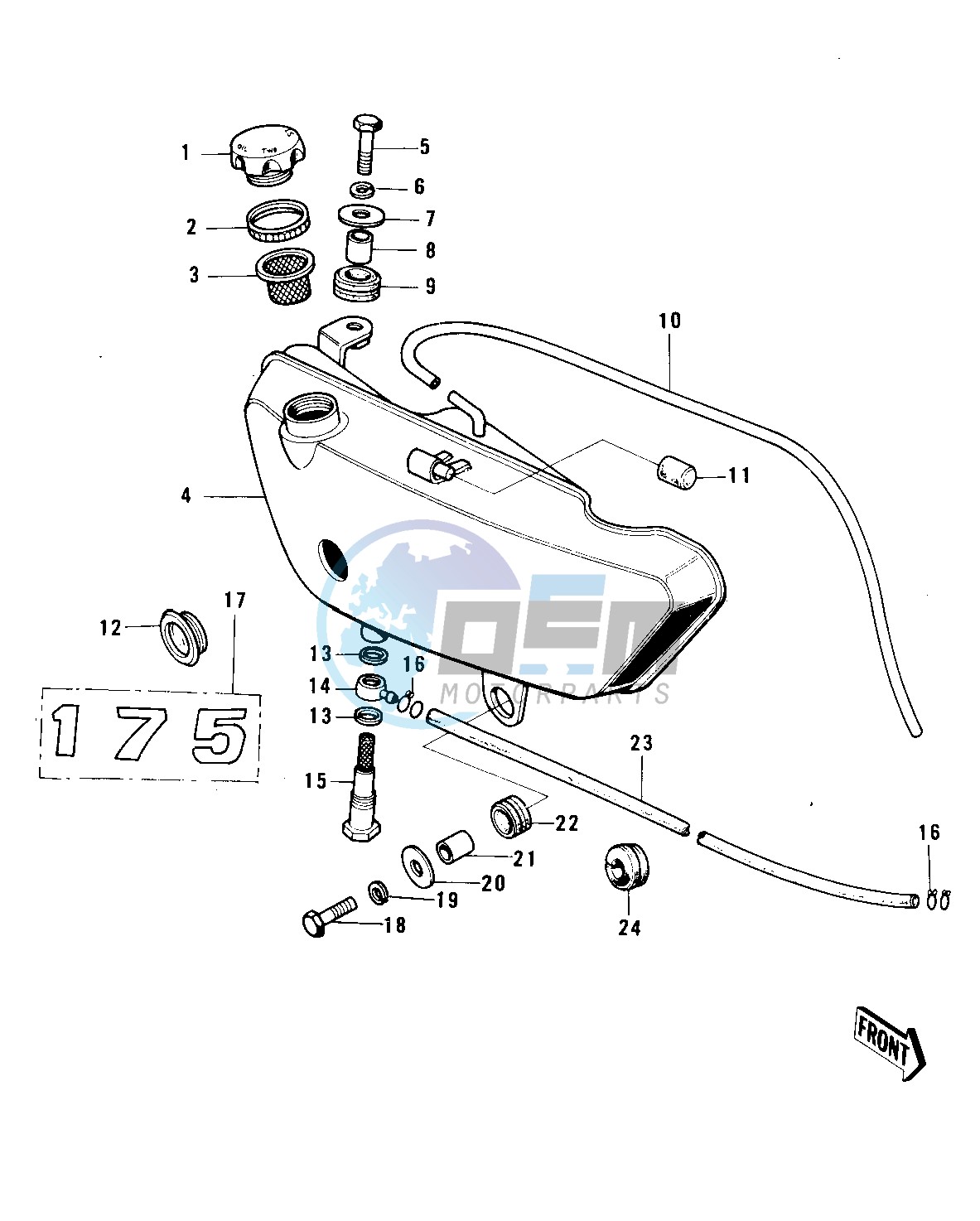 OIL TANK -- 74-75 F7-C_F6-D- -