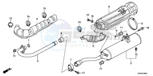 TRX420TMD TRX420 Europe Direct - (ED) drawing EXHAUST MUFFLER