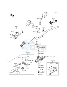 KLX125 KLX125CFF XX (EU ME A(FRICA) drawing Handlebar