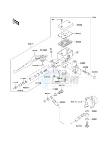 VN 1600 D [VULCAN 1600 NOMAD] (D6F-D8FA) D7FA drawing CLUTCH MASTER CYLINDER