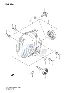 VZR1800 (E3-E28) INTRUDER drawing HEADLAMP (VZR1800NK8 NK9)