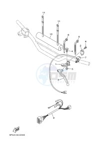 YZ85 YZ85LW (1SN4 1SN6 1SP4 1SP6) drawing HANDLE SWITCH & LEVER