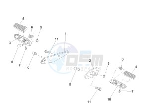 V7 II Stornello ABS 750 drawing Front footrests