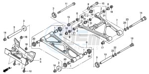 TRX650FA drawing REAR ARM