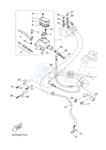 MT125A MT-125 ABS (5D7M) drawing FRONT MASTER CYLINDER