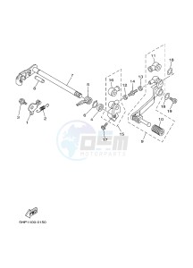 TT-R125 TT-R125LWE (2PTC) drawing SHIFT SHAFT