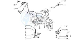 PX 150 E drawing Electrical device-electric horn