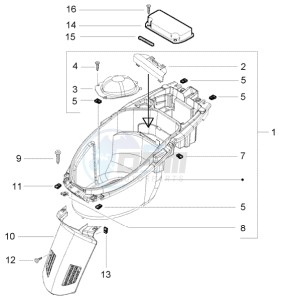 NRG 50 power DT drawing Case - Helmet