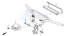 SFX50S drawing STEERING HANDLE/ HANDLE COVER (2)