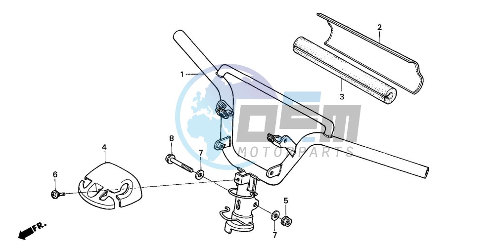 STEERING HANDLE/ HANDLE COVER (2)