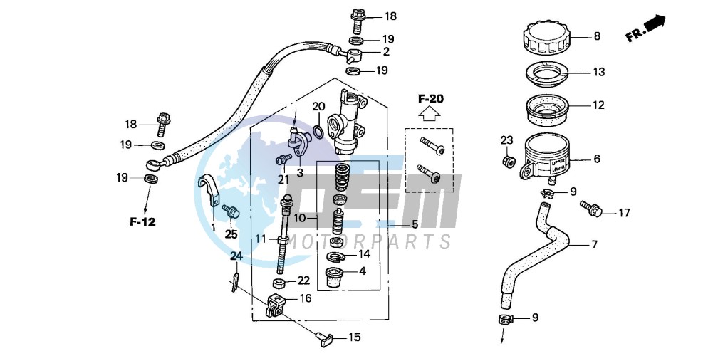 REAR BRAKE MASTER CYLINDER