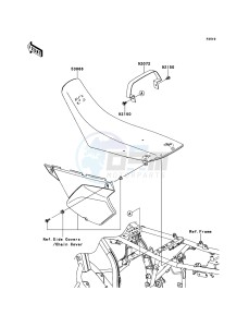 KLX250 KLX250S9F GB XX (EU ME A(FRICA) drawing Seat