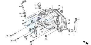 NSR125F drawing RIGHT CRANKCASE COVER