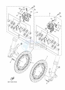 MT-10 MTN1000 (B67X) drawing FRONT BRAKE CALIPER