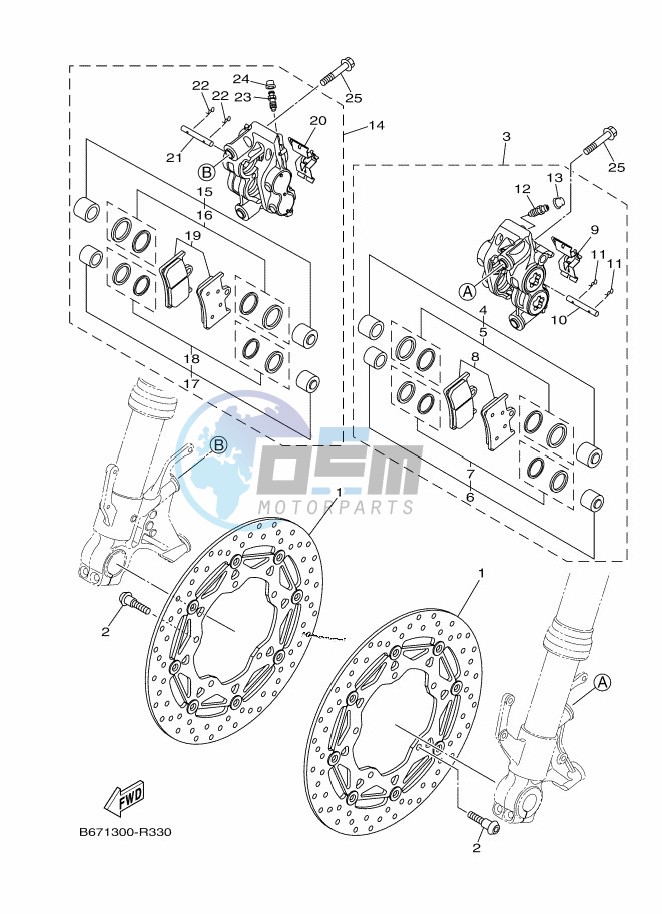 FRONT BRAKE CALIPER