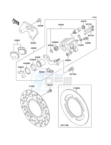 KX85/KX85-<<II>> KX85BDF EU drawing Rear Brake