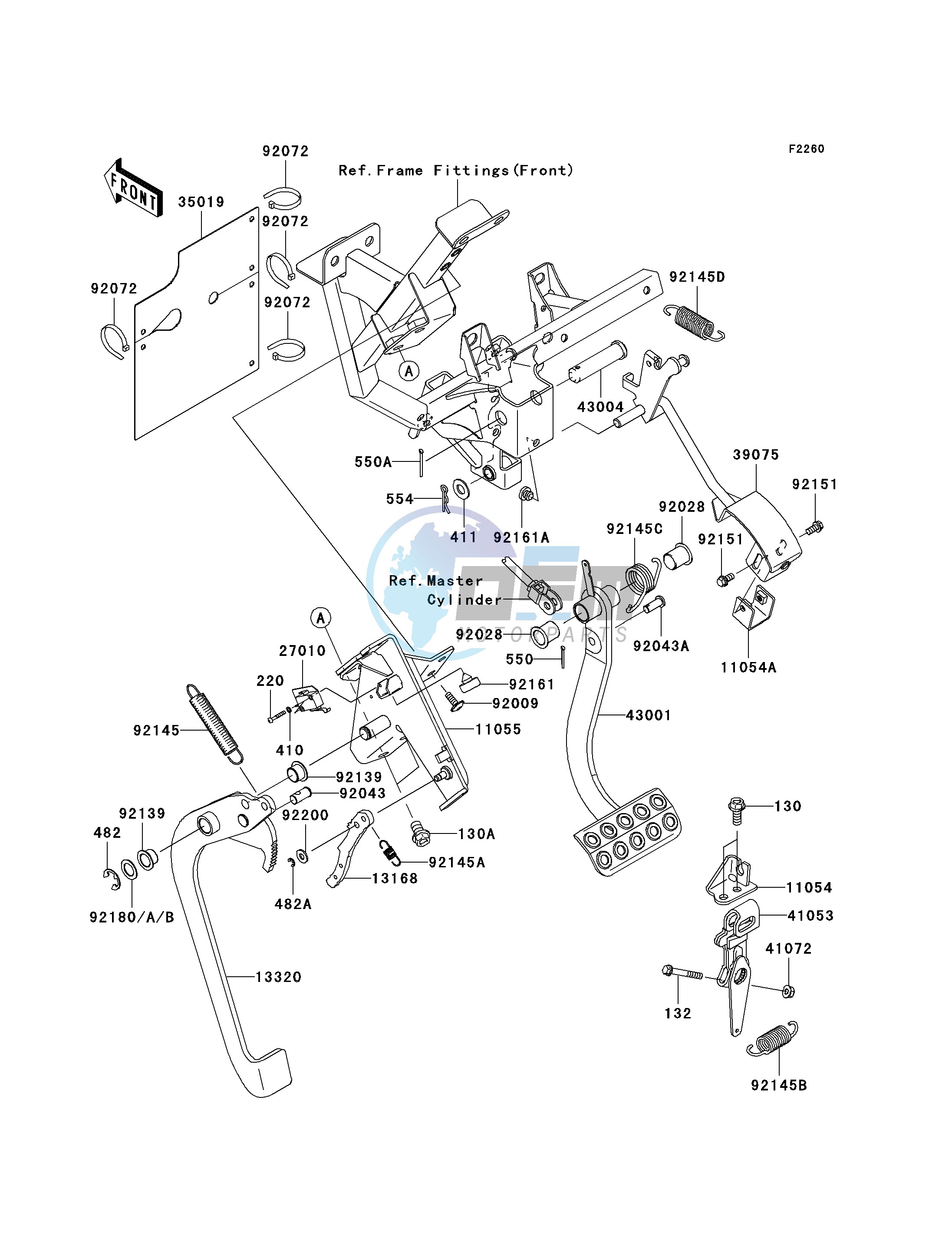 BRAKE PEDAL_THROTTLE LEVER