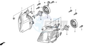 NSS250A JAZZ drawing HEADLIGHT (NSS2502)