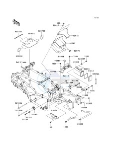 KSV 700 B [KFX 700] (B6F-B9F) B9F drawing FRAME FITTINGS