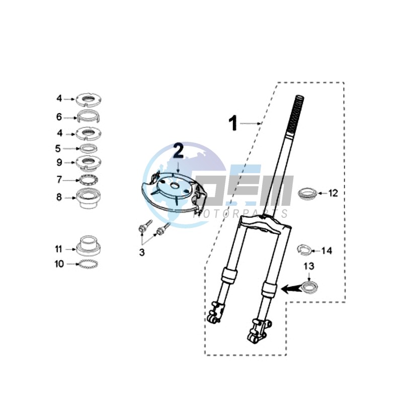 FRONT FORK / STEERINGHEAD