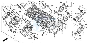 CBF600SA drawing CYLINDER HEAD (CBF600S8/SA8/N8/NA8)