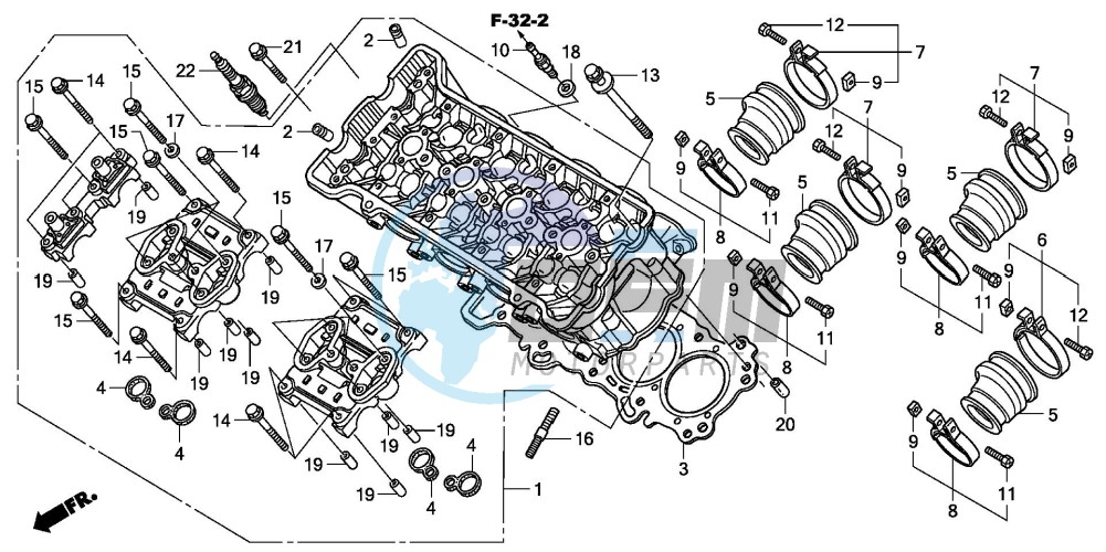 CYLINDER HEAD (CBF600S8/SA8/N8/NA8)