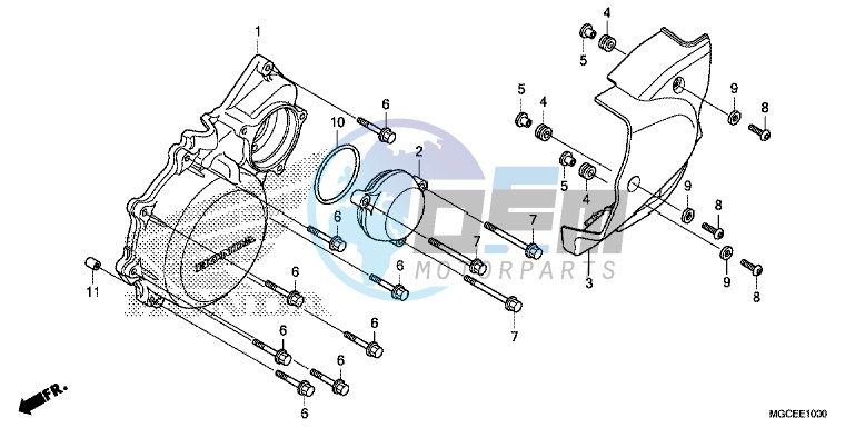 LEFT CRANKCASE COVER