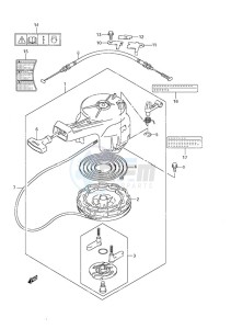 DF 4 drawing Recoil Starter