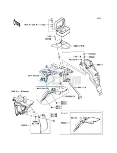 D-TRACKER_125 KLX125DBF GB XX (EU ME A(FRICA) drawing Rear Fender(s)