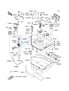 KVF650_4X4 KVF650FCS EU GB drawing Fuel Tank