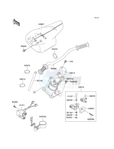 JT 750 C [750 STX] (C1) [750 STX] drawing HANDLEBAR