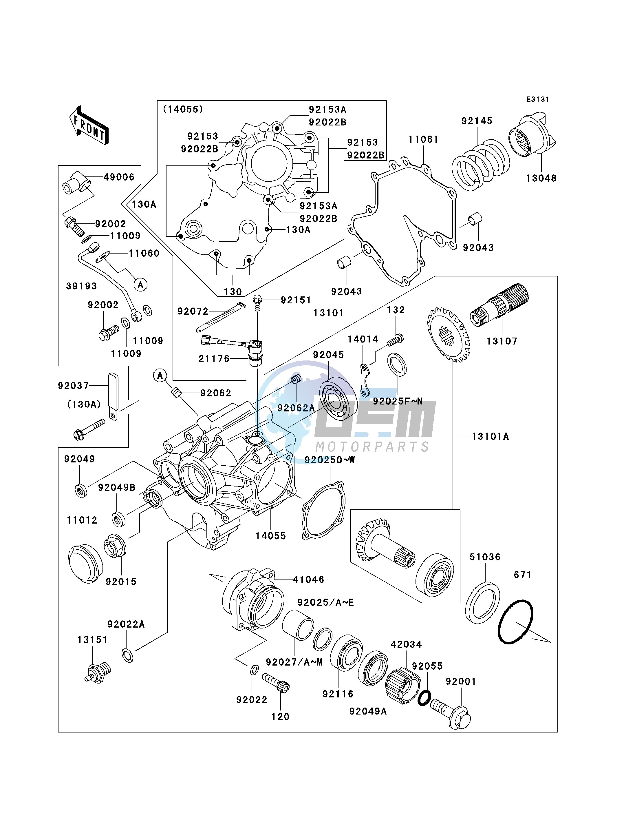 FRONT BEVEL GEAR