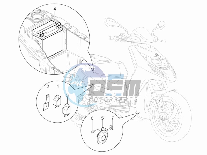 Remote control switches - Battery - Horn