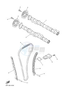 FZ8-SA FZ8 FAZER (ABS) 800 (1BD8 1BD9) drawing CAMSHAFT & CHAIN